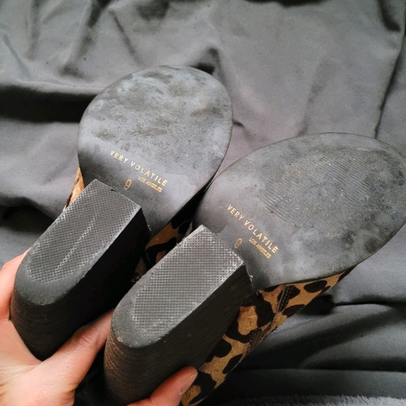 Very Volatile | Leopard Ponyhair Wedge Bootie 9 - Picture 3 of 15